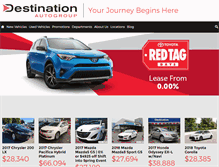 Tablet Screenshot of destinationauto.ca